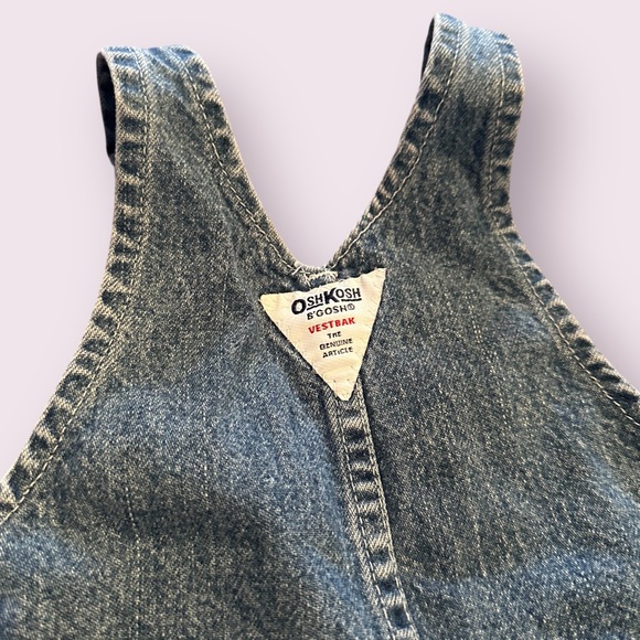 Baby OshKosh The Genuine Article 12 Month Medium Wash Denim Overalls - Picture 9 of 11